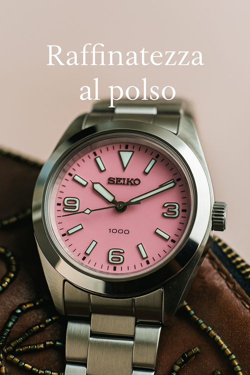 Orologio da donna Seiko con quadrante rosa, simbolo di eleganza e femminilità – BeautyRevive.it
