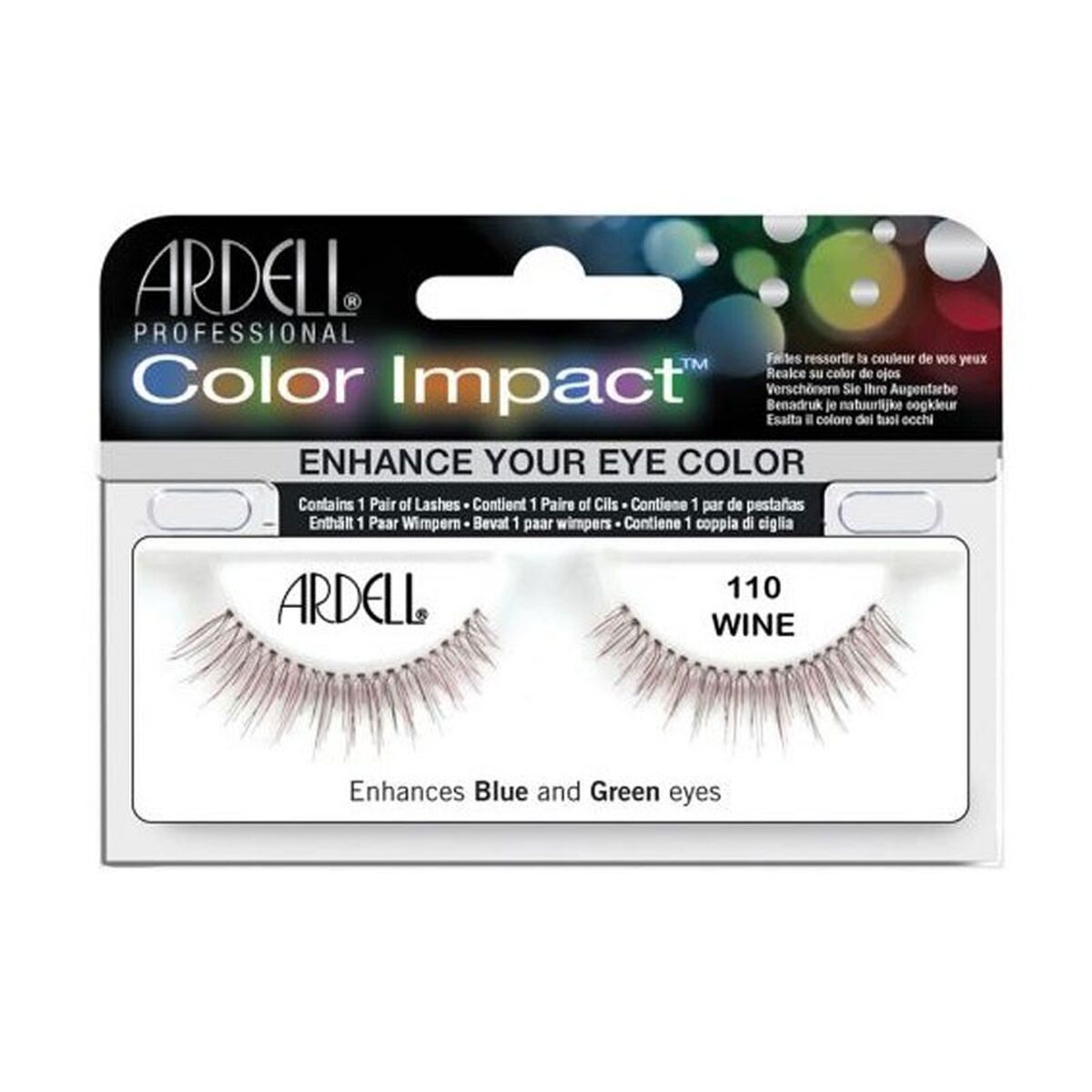 Set di ciglia finte Ardell Color Impact N 110 Wine