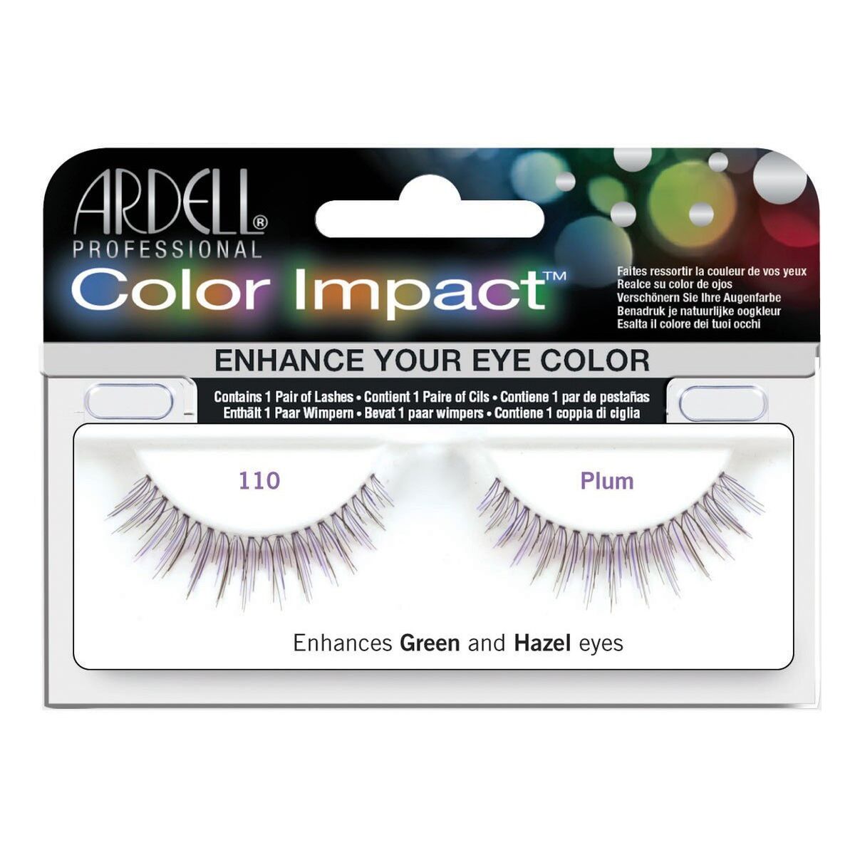 Set di ciglia finte Ardell Color Impact N 110 Plum