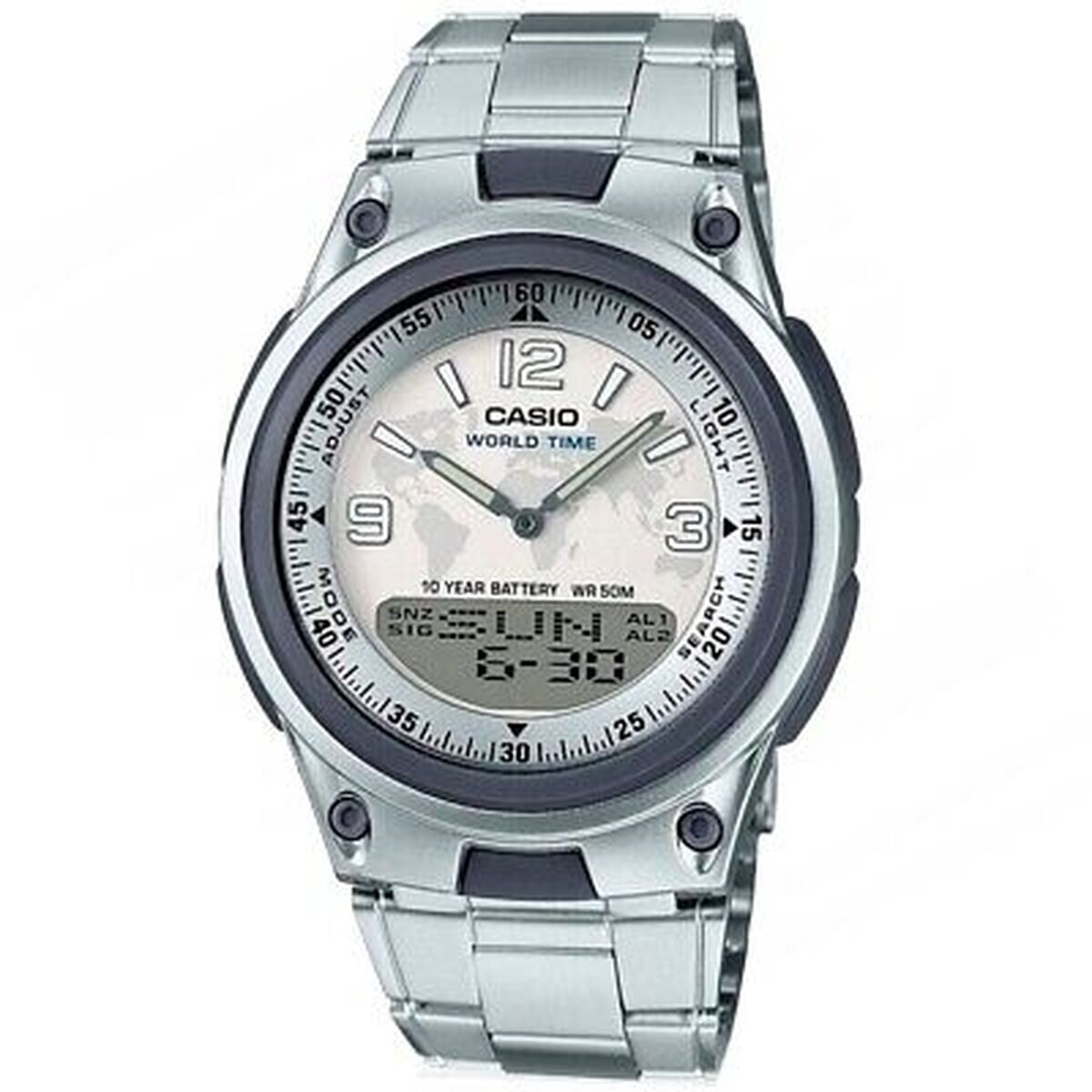 Casio Illuminator Men's Telememo 30 silver (40 mm)