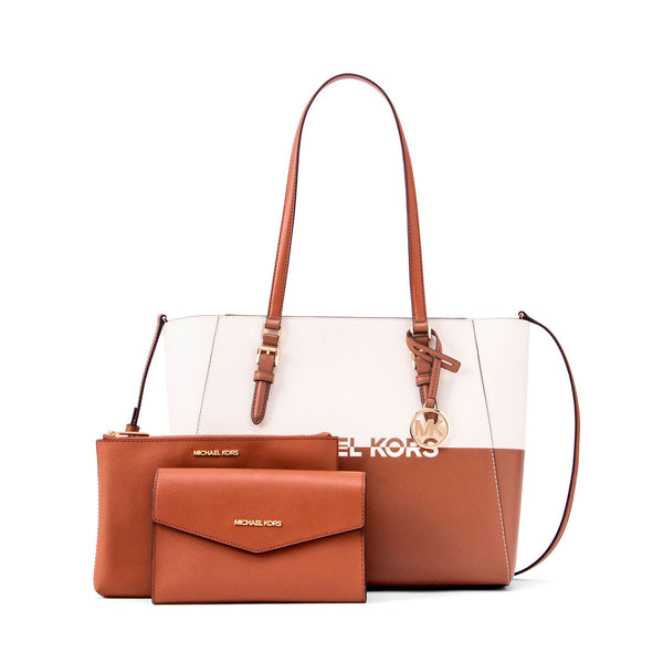 Borsette Borsa Donna Michael Kors CHARLOTE Marrone 27 x 34 x 11 cm Michael Kors  Beauty Revive