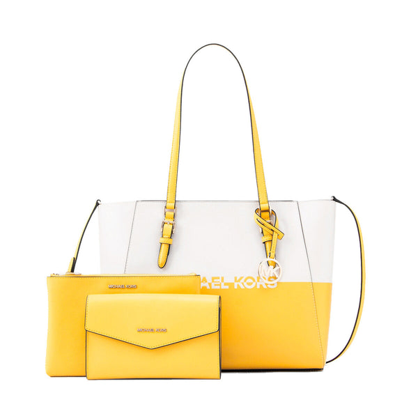 Borsette Borsa Donna Michael Kors CHARLOTE Giallo 27 x 34 x 11 cm Michael Kors  Beauty Revive