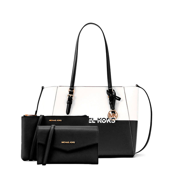 Borsette Borsa Donna Michael Kors CHARLOTE Nero 27 x 34 x 11 cm Michael Kors  Beauty Revive