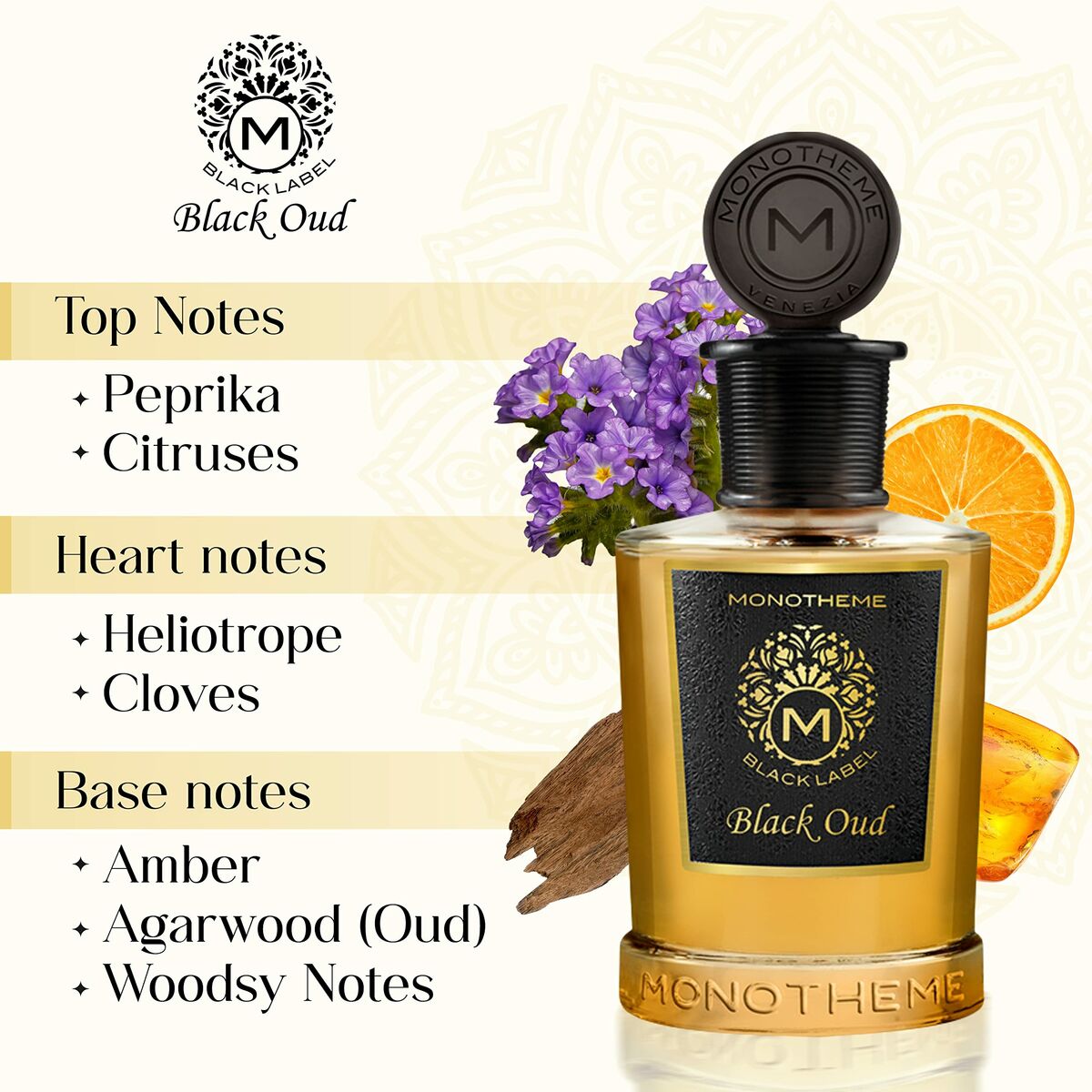 Profumeria Profumo Unisex Monotheme Venezia BLACK LABEL Black Oud EDP 100 ml Monotheme Venezia  Beauty Revive