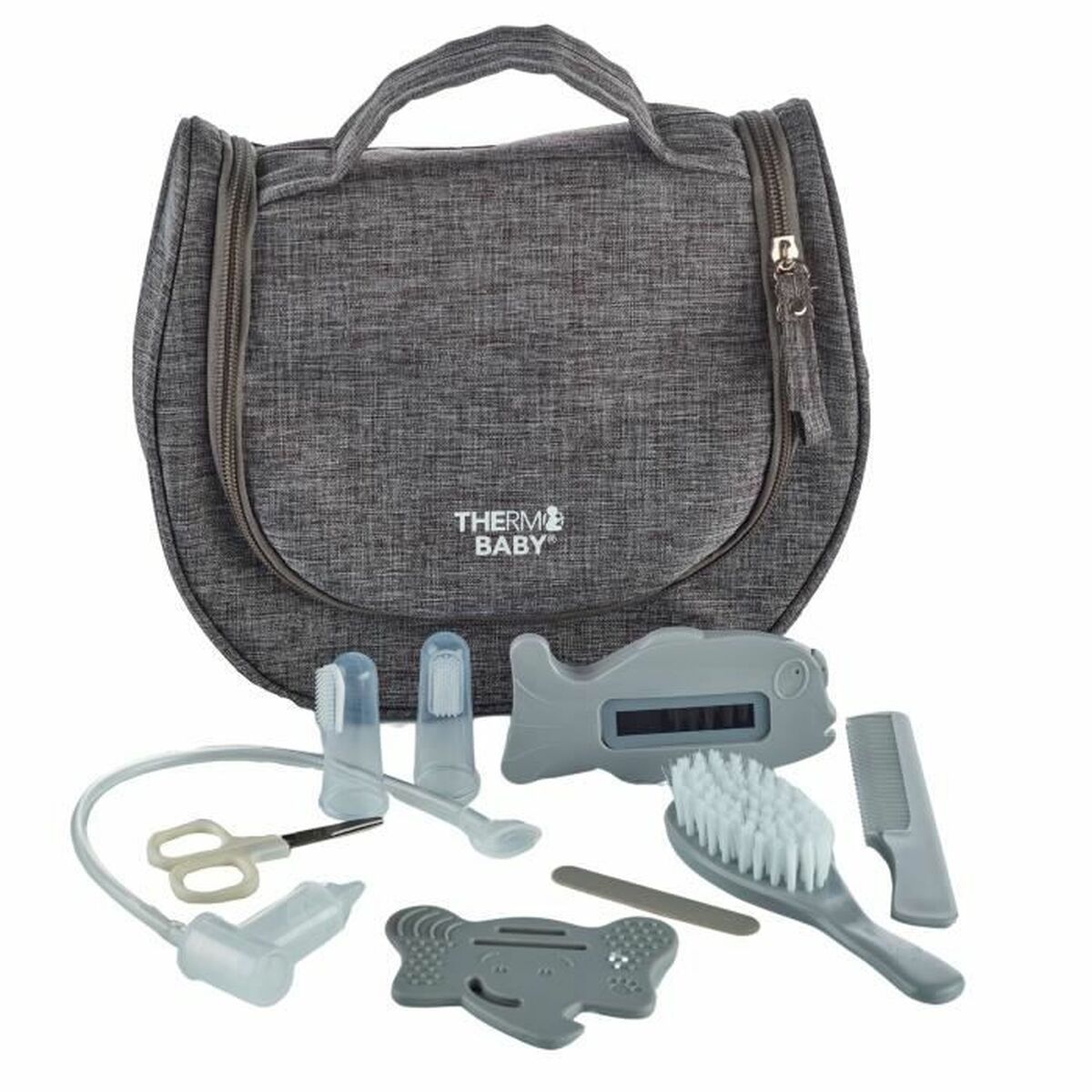 Set di igiene ThermoBaby 9 Pezzi Grigio