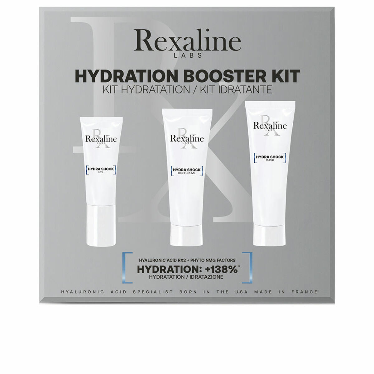 Profumeria Set Cosmetica Rexaline Hydra Shock Hydration 3 Pezzi Rexaline  Beauty Revive