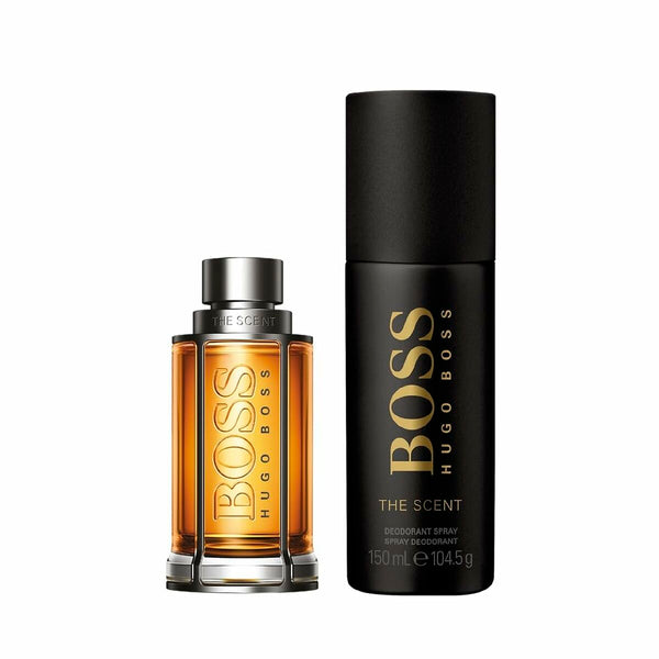 Men's perfume box hugo boss edt boss the scent 2 pieces