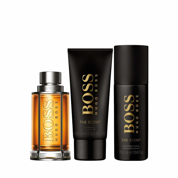 Men's perfume box hugo boss boss the scent for him 3 pieces