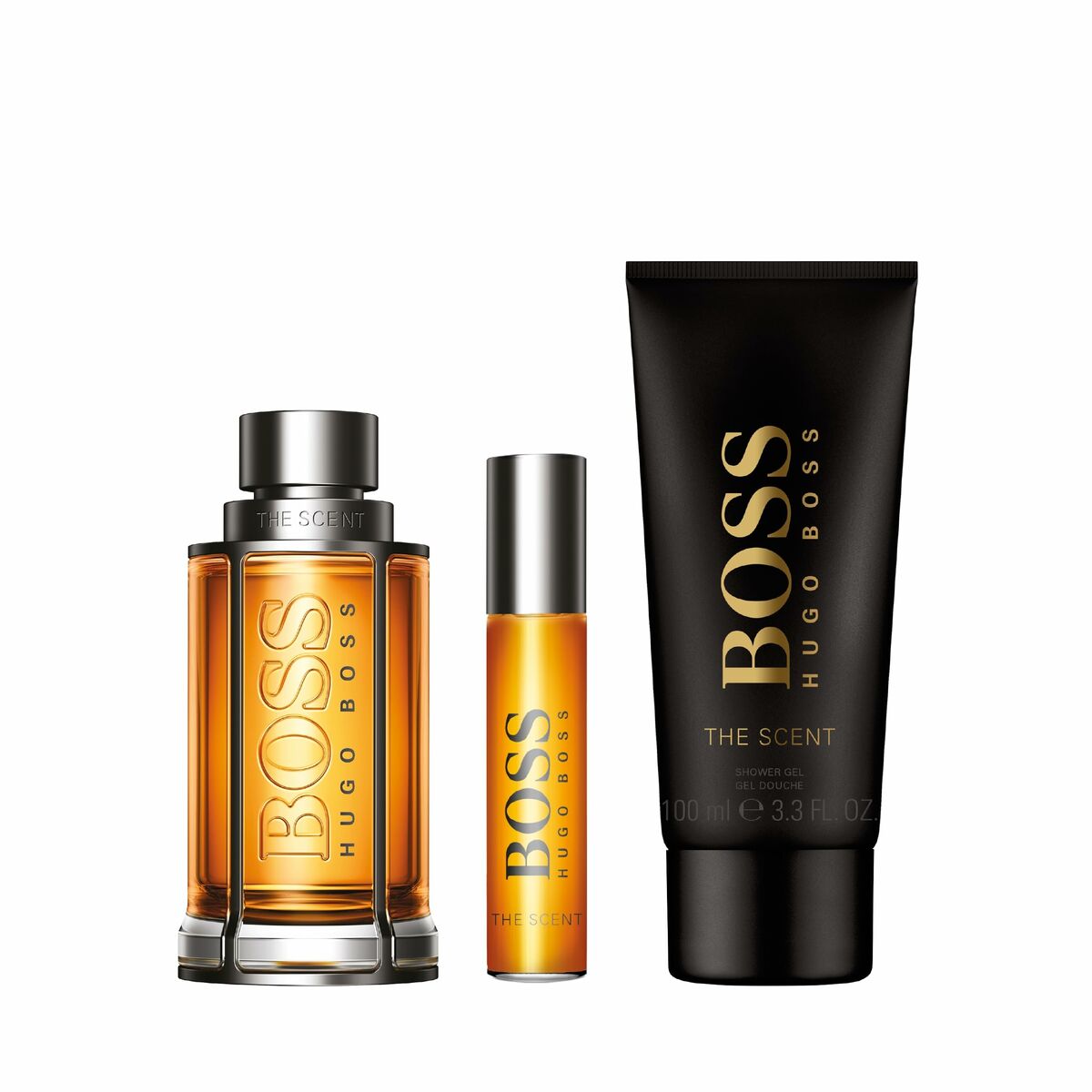 Men's perfume box hugo boss edt boss the scent 3 pieces