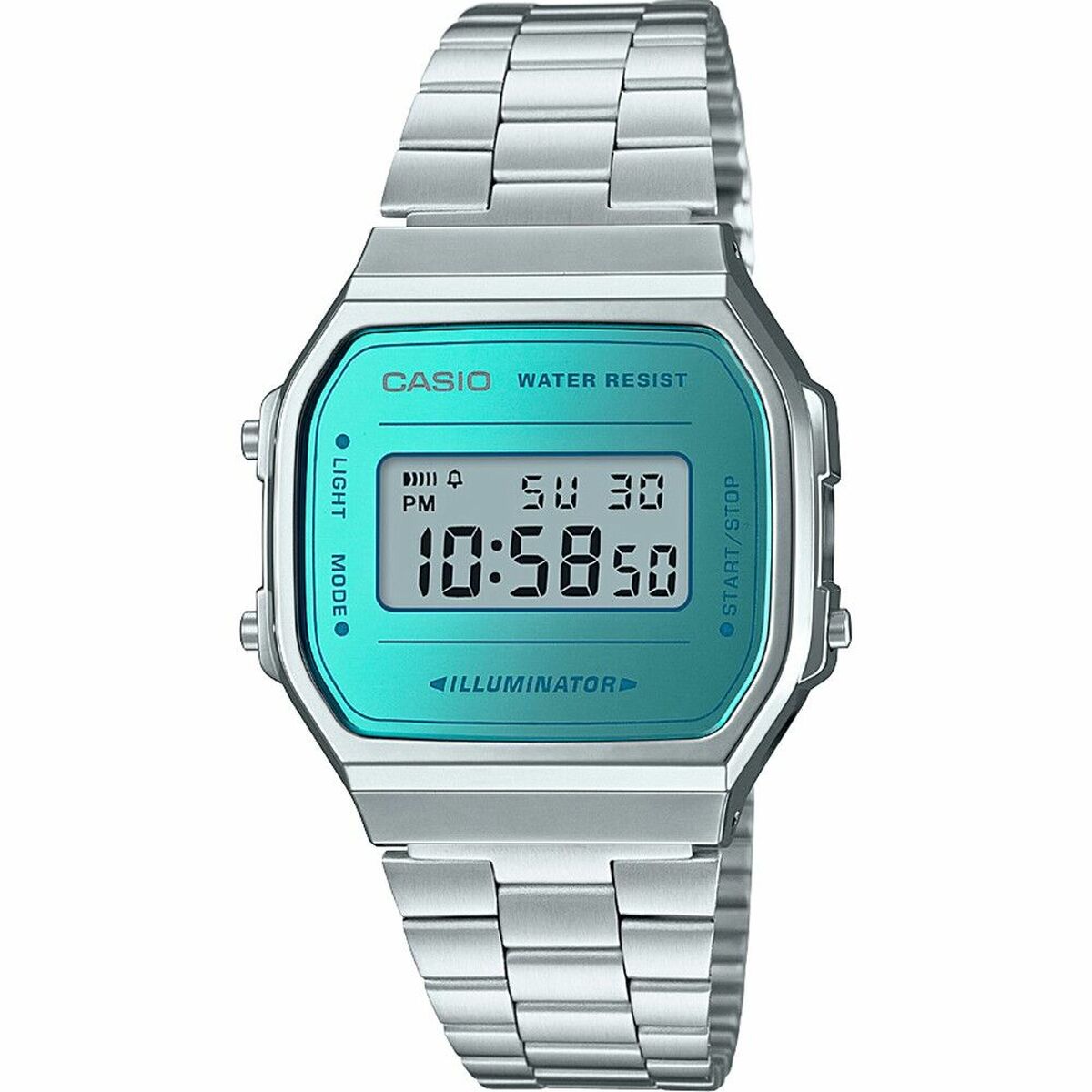 Casio A168WEM-2EF silver men's clock