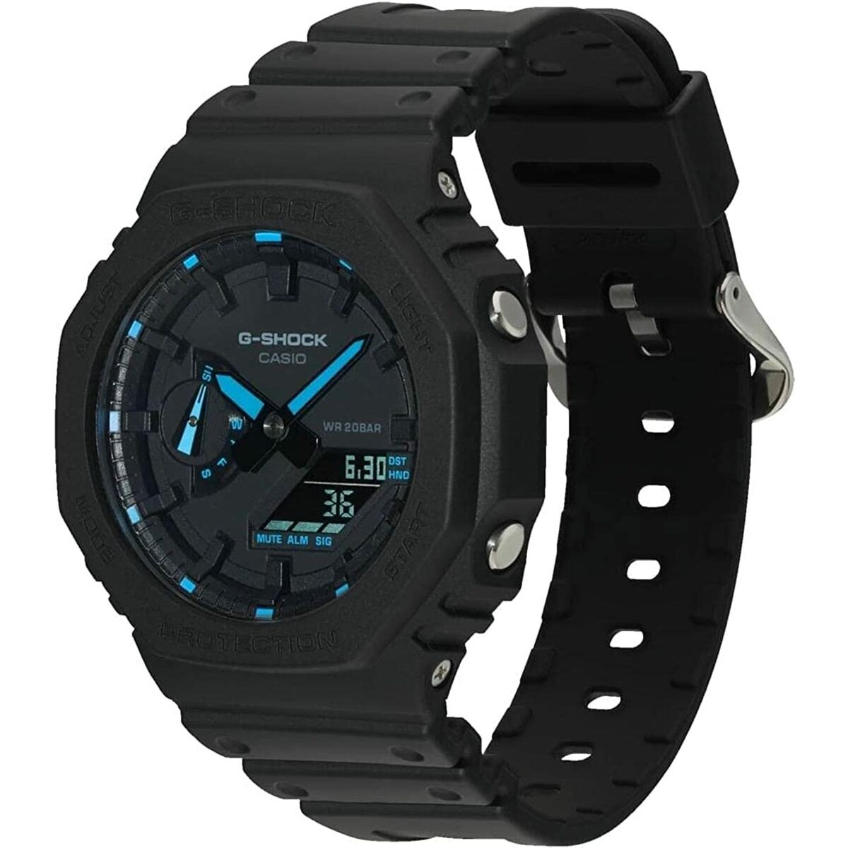 Casio G -Shock Oak - Neon Blue Index Nero (45 mm)