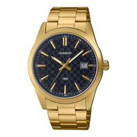 Orologio Uomo Casio DATE CARBON LOOK DIAL - GOLD SERIE - BLACK ( 41 mm)