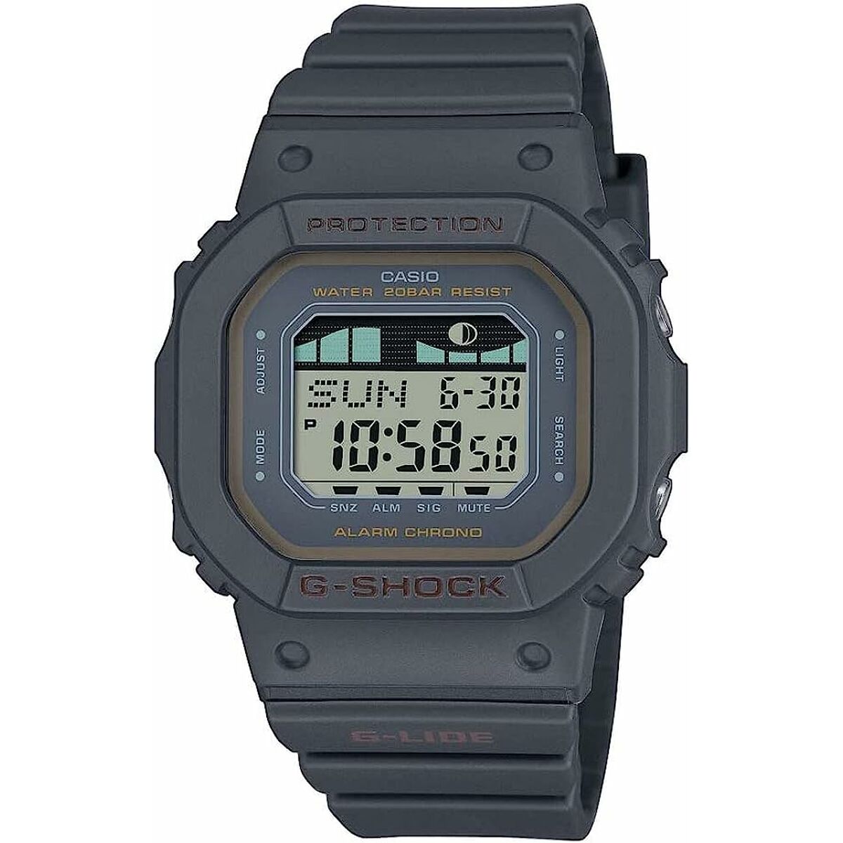 Orologio Donna Casio G-Shock G-LIDE BLACK - SURF TIDE GRAPHS