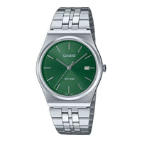 Casio Men watch MTP-B145D-3Avef silver green (35 mm)