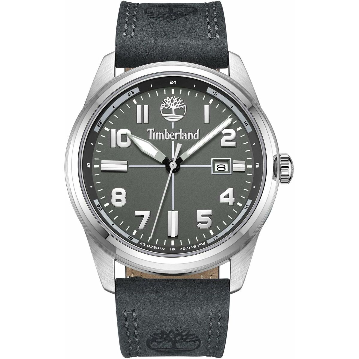 Orologio Uomo Timberland TDWGB2230704 Nero Grigio