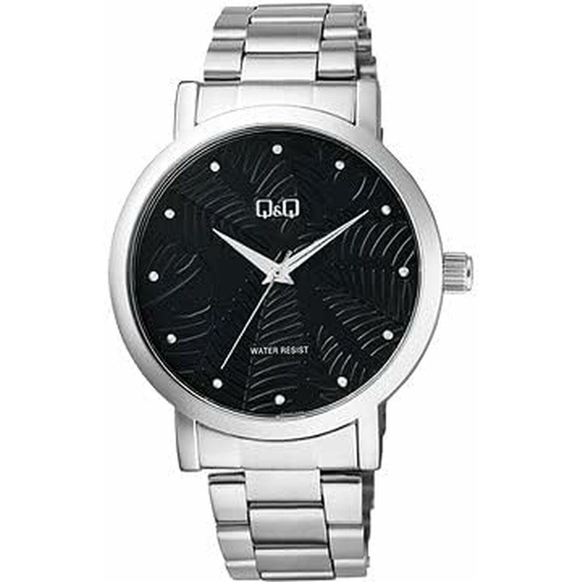 Men's clock Q&D Q892J222Y Silver Black