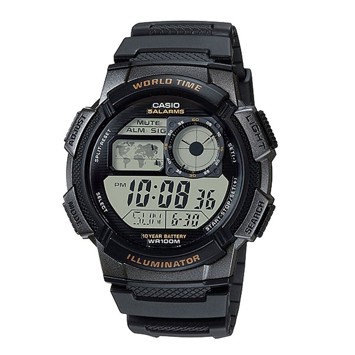 Orologi da Polso Orologio Unisex Casio WORLD TIME ILLUMINATOR (48 mm) Casio  Beauty Revive