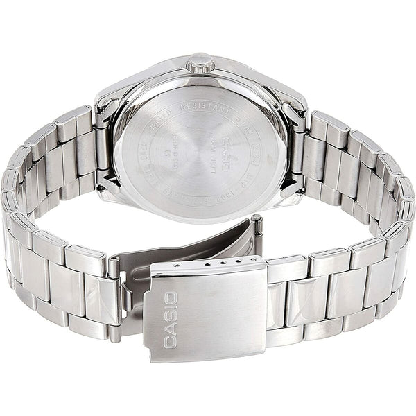 Casio date silver date men's watch (39 mm)