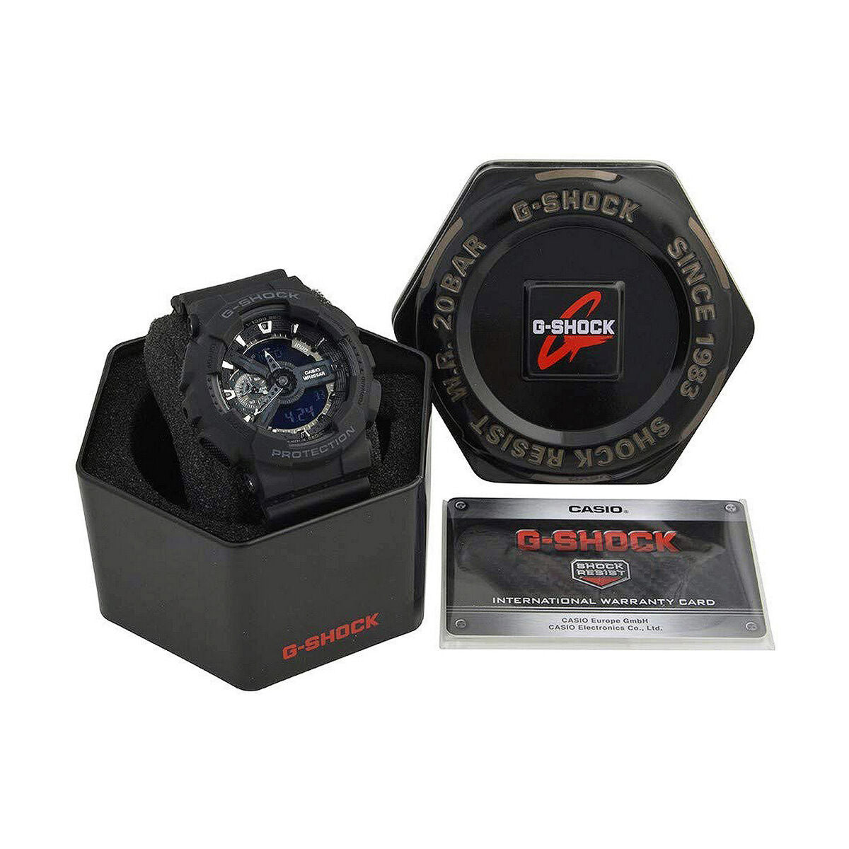 Casio G-Shock Classic Silver Black Men's Clock (55 mm)