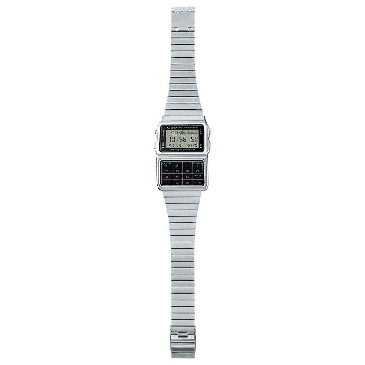 Orologi da Polso Orologio Unisex Casio DATABANK CALCULATOR STEEL - MATT CASE Grigio Casio  Beauty Revive