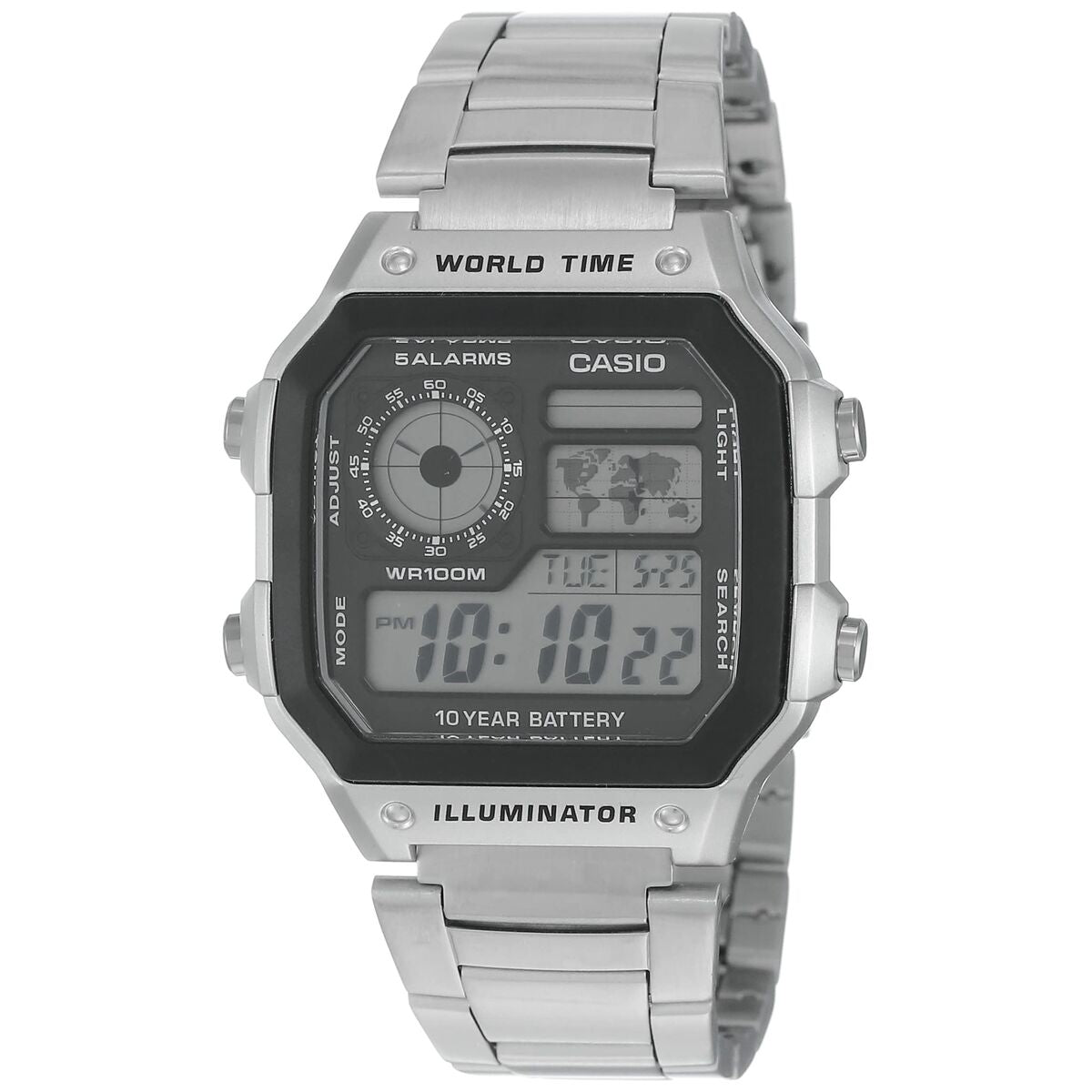 Casio Illuminator Worldtime men's clock