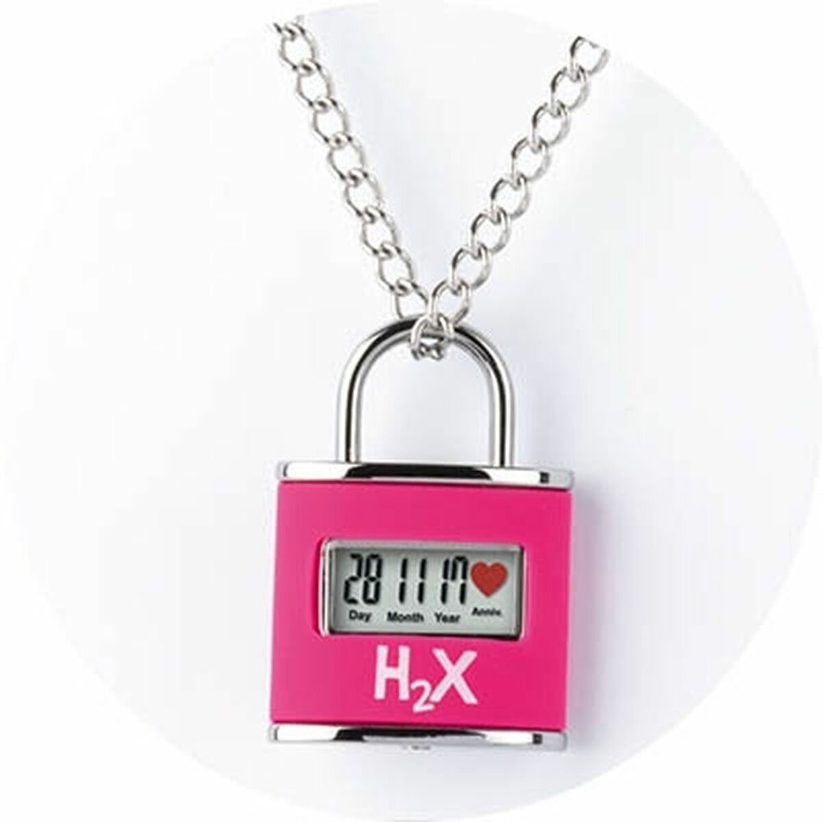 H2X Woman Watch in Love Anniversary Data Alarm