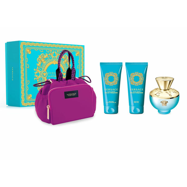 Profumeria Cofanetto Profumo Donna Versace EDT Dylan Turquoise 4 Pezzi Versace  Beauty Revive