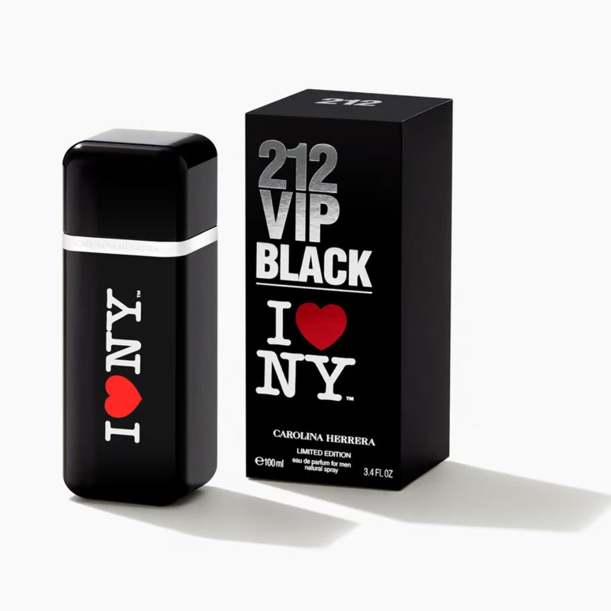 Profumo Uomo Carolina Herrera EDP 212 VIP Black I Love NY 100 ml - Beauty Revive 