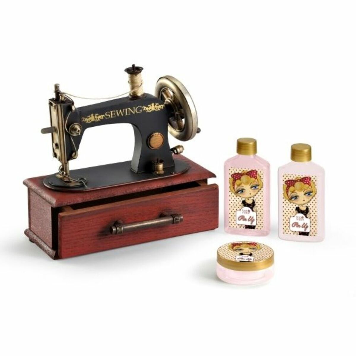 Bath set Lorenay Bon Matin Pin Up Sewing machine (3 PCS)