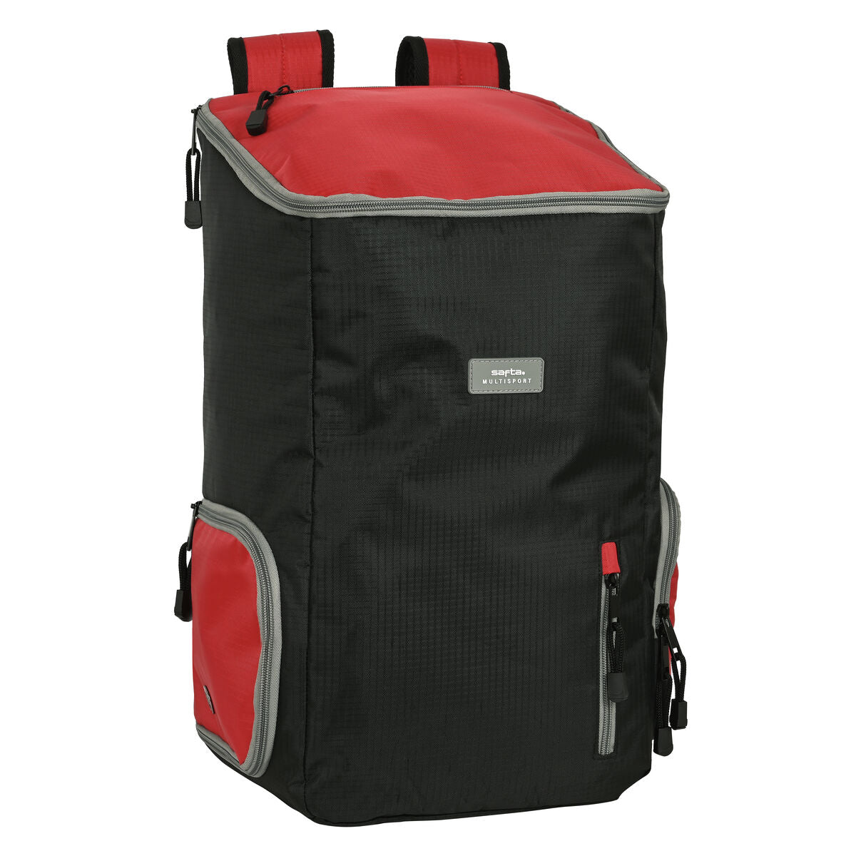 Zaino Safta Multisports Nero Rosso Sportivo 28 x 50 x 22 cm