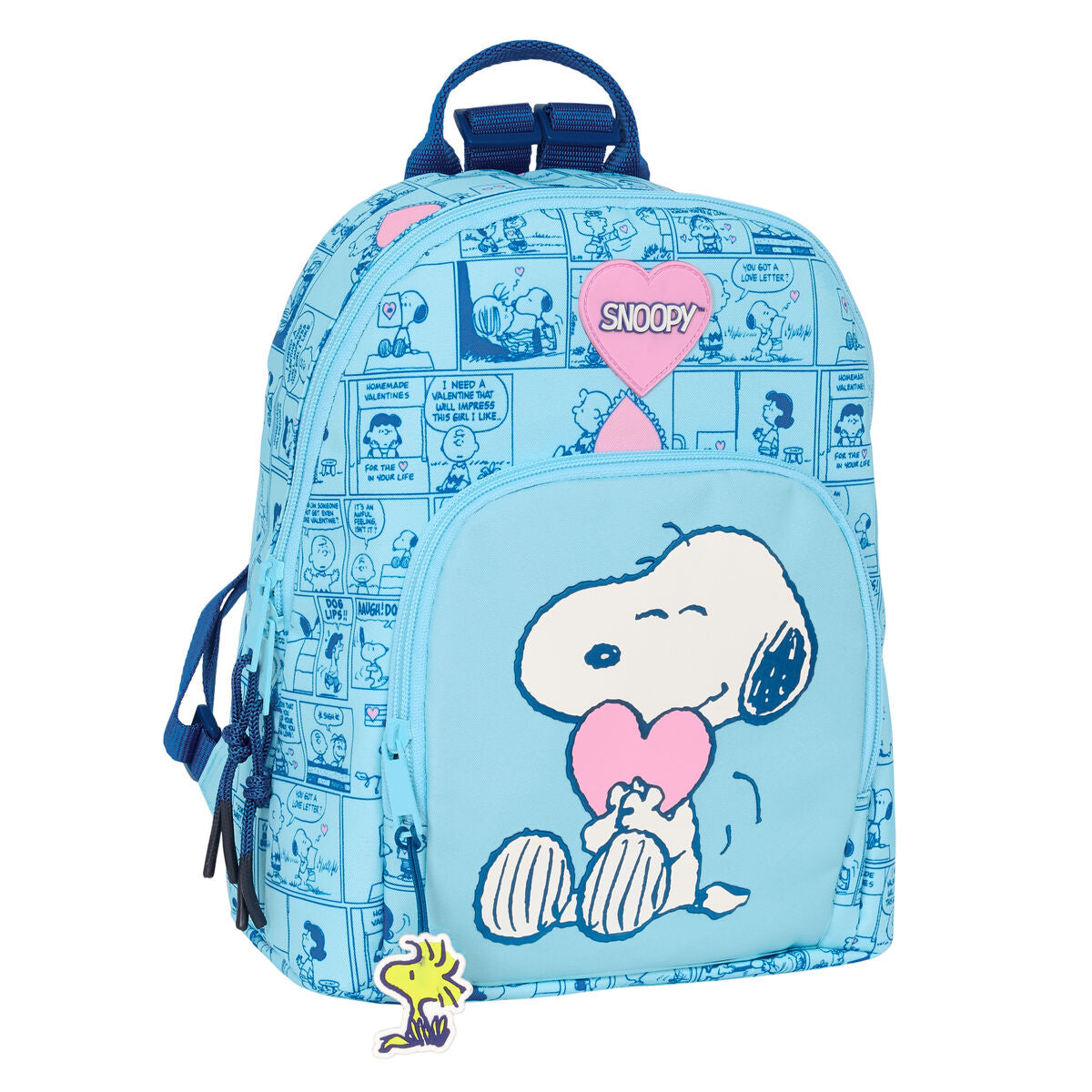 Casual Snoopy Love Love blue backpack 25 x 30 x 13 cm