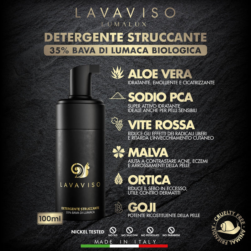 Lavaviso Detergente Struccante Lumalux trattamento cosmetico viso intensivo. - Beauty Revive 