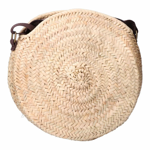 EDM Rotond Women's Bag Palm leaf 30 x 30 cm