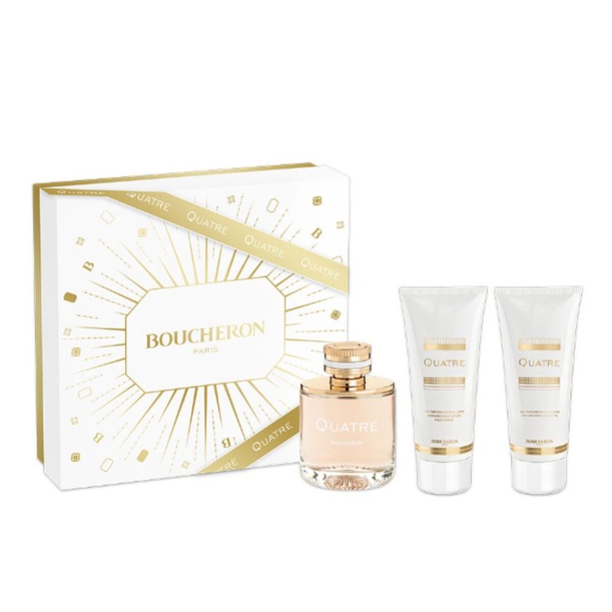 Profumeria Cofanetto Profumo Donna Boucheron QUATRE POUR FEMME EDP 3 Pezzi Boucheron  Beauty Revive