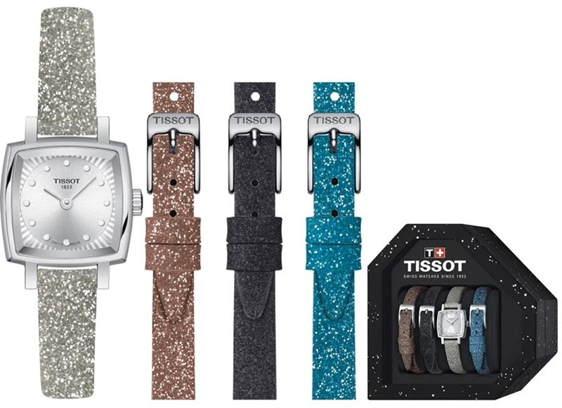 Tissot Mod. Lovely W-Diamonds Special Pack + 3 Extra Straps