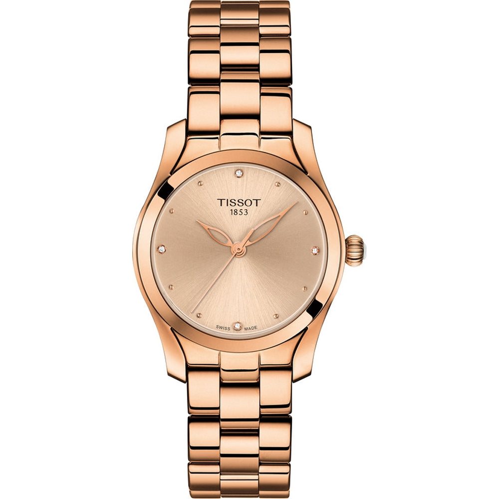 Tissot T-Wave T1122103345600 female elegance in rose gold